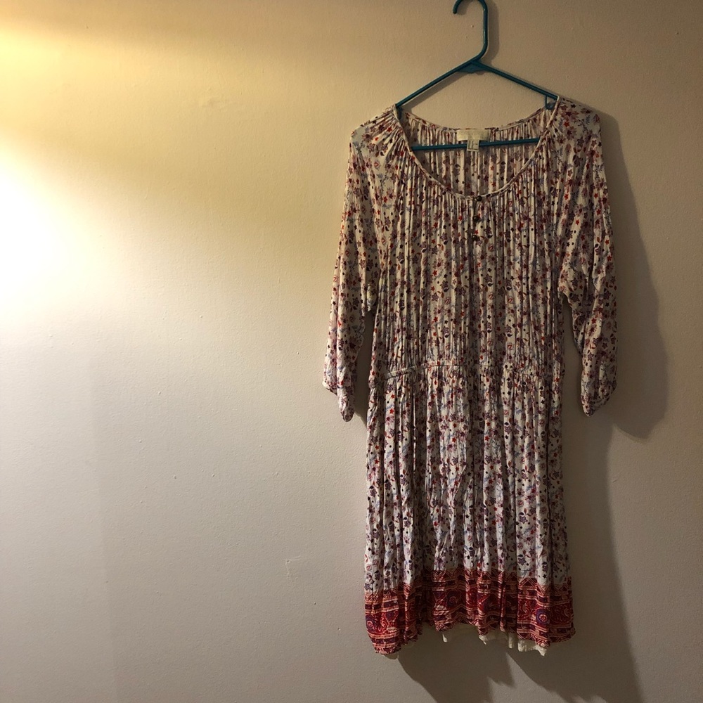 Floral peasant dress